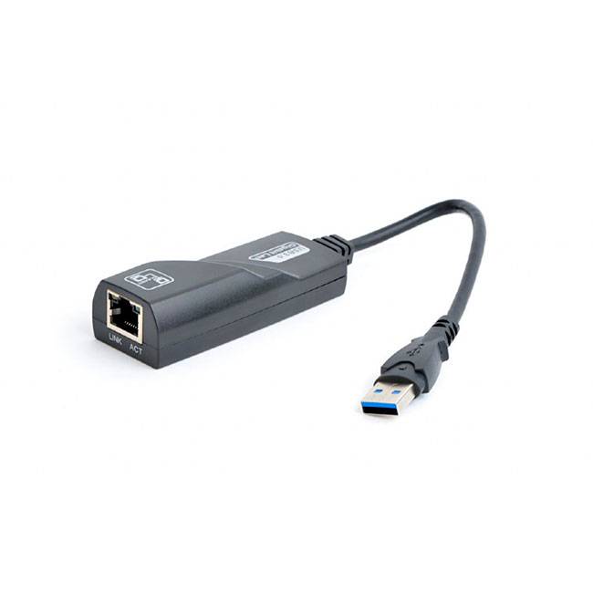Adaptador RJ45 Gembird Gigabit Lan USB 3.0 Preto